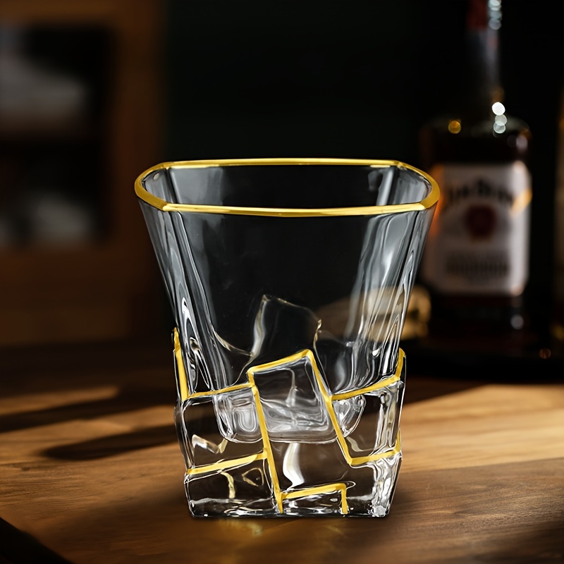 Copo de uísque linha de ouro v - Whisky Beer And Wine avaliação e preço